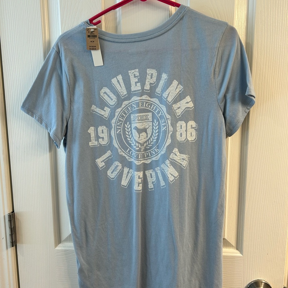 PINK Victoria's Secret Blue Tee